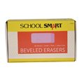 School Smart Beveled Block Erasers, Small, Pink, Pack of 36 PK SS077354